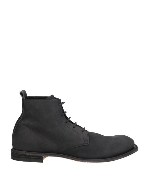 Officine Creative Black Ankle Boots for men