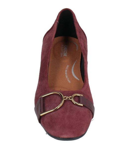 Geox Red Ballet Flats