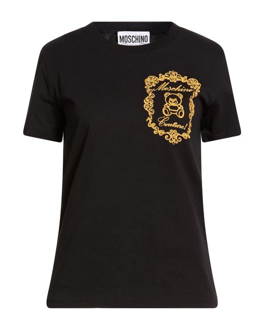 Moschino Black Couture T-Shirt Organic Cotton