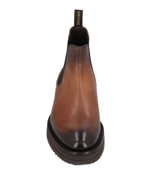 Doucal's Brown Ankle Boots Leather for men