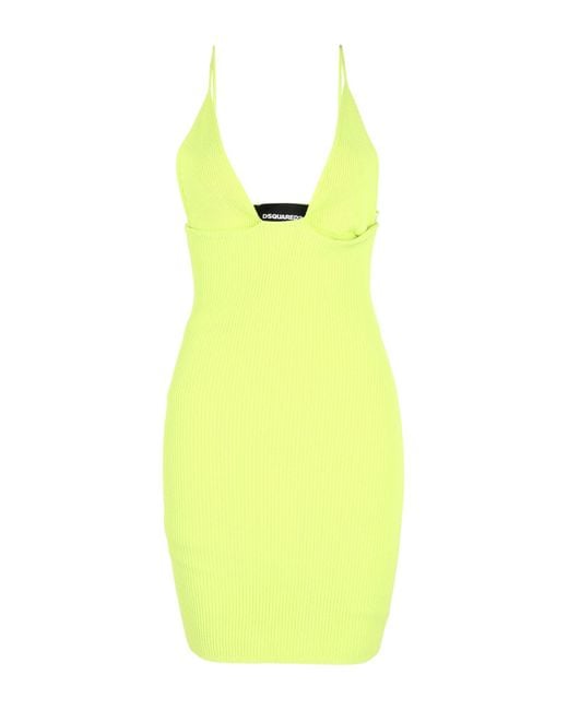 DSquared² Yellow Mini Dress