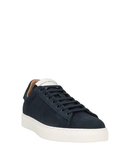 Emporio Armani Blue Trainers for men