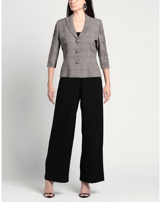 ERMANNO FIRENZE Gray Blazer Cotton, Polyester