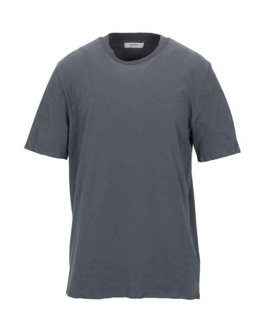Alpha Studio Gray T-Shirts for men