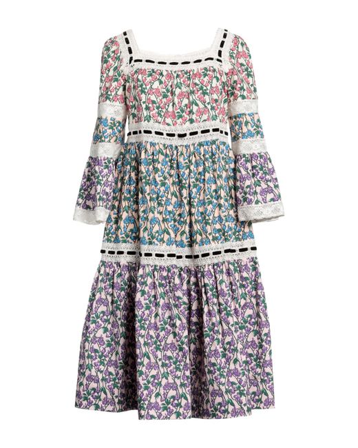 Marc Jacobs Midi Dress in Natural | Lyst UK