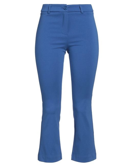 White Wise Blue Pants