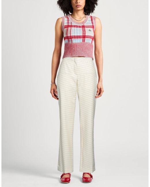 J.W. Anderson White Ivory Pants Wool, Polyester, Elastane