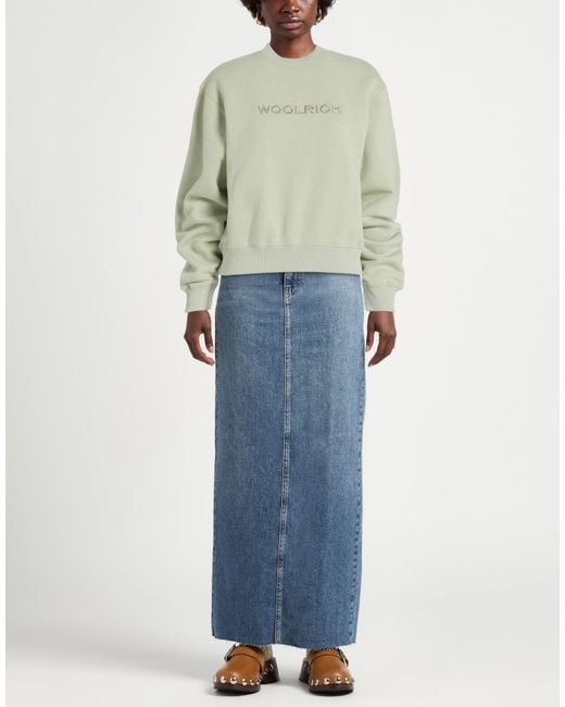 Woolrich Green Sweatshirt Cotton, Polyester