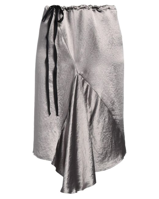 Ann Demeulemeester Gray Mini Skirt