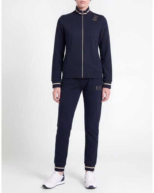 EA7 Blue Tracksuit Cotton, Elastane