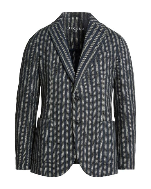 Circolo 1901 Black Midnight Blazer Cotton, Elastane for men