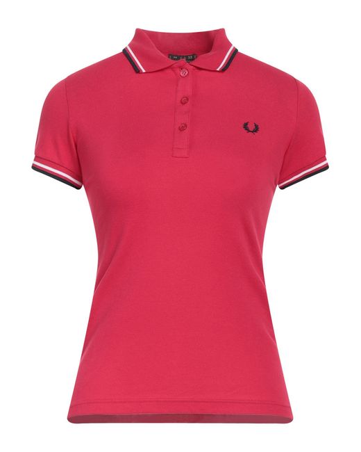 Fred Perry Red Polo Shirt