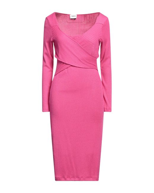 Berna Pink Midi Dress