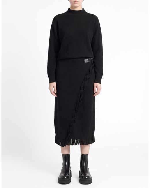 ViCOLO Black Midi Skirt