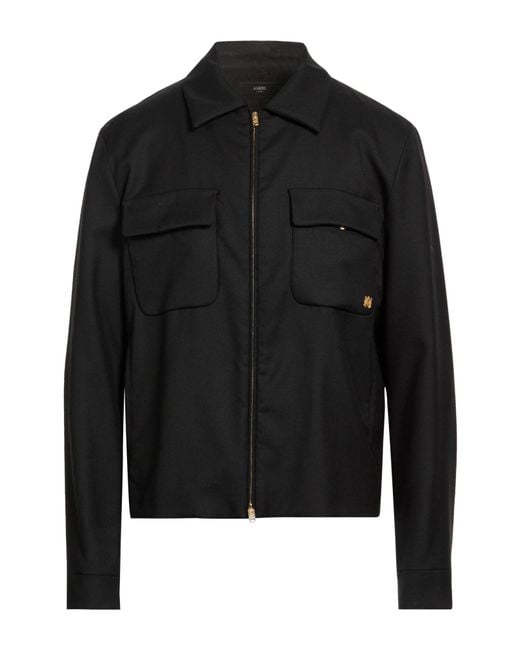 Amiri Black Jacket Virgin Wool for men