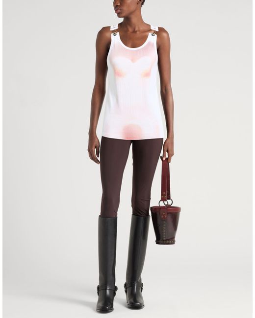 Jean Paul Gaultier Pink Tank Top Cotton, Elastane