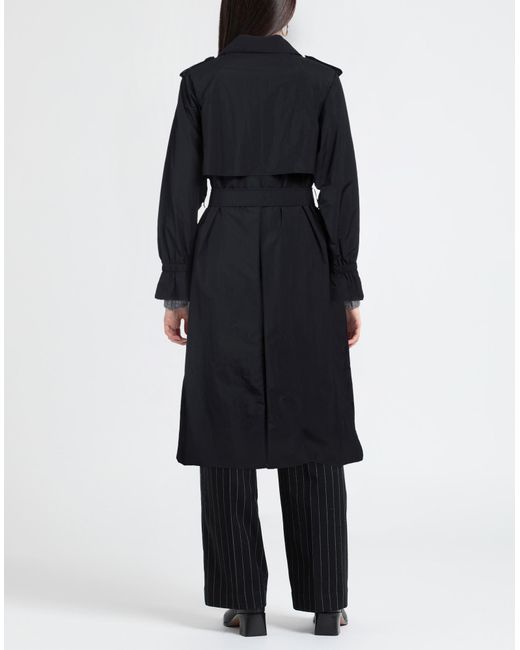 Save The Duck Black Overcoat & Trench Coat