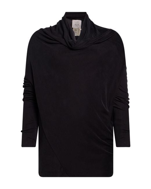 Alysi Blue Chocolat T-Shirt Viscose, Polyester, Elastane