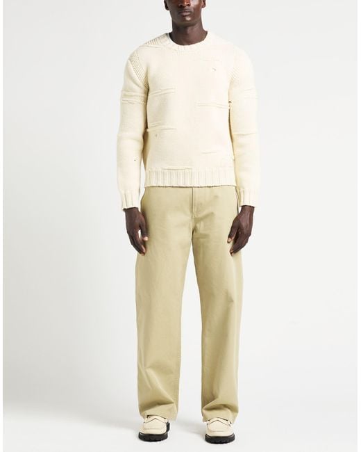 DSquared² Natural Ivory Sweater Wool for men
