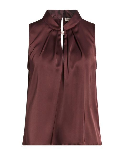 Rinascimento Purple Chocolate Top Polyester, Elastane