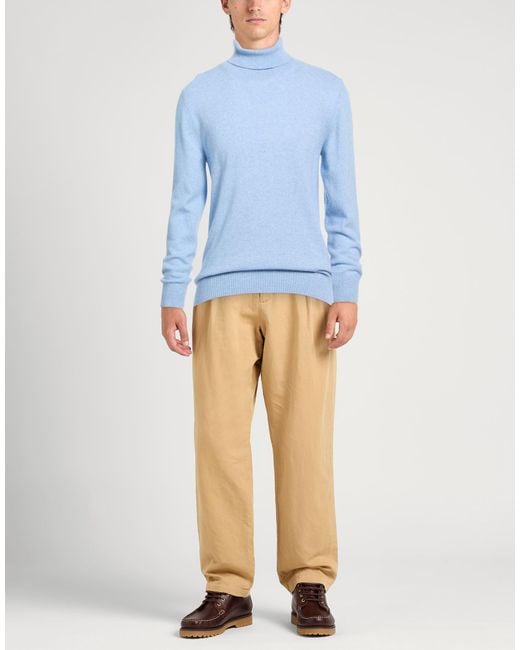 Officina 36 Blue Turtleneck Wool, Polyamide for men