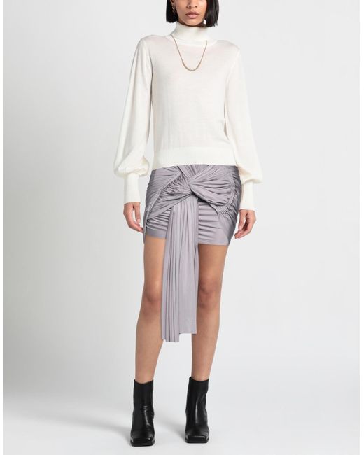 Rick Owens Gray Mini Skirt
