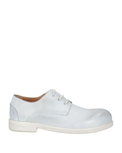 Marsèll Women's White Lace-Up Shoes Leather