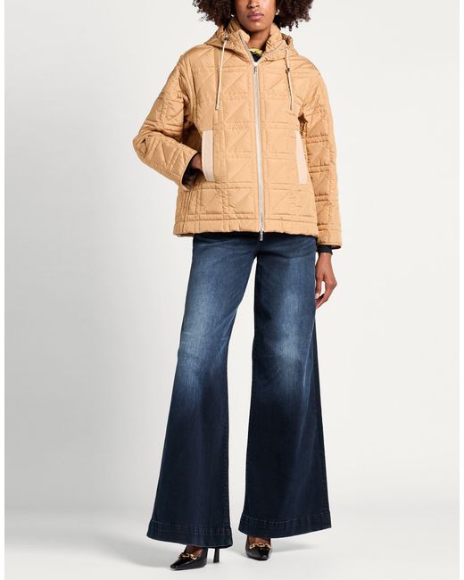 Moorer Natural Camel Puffer Polyester
