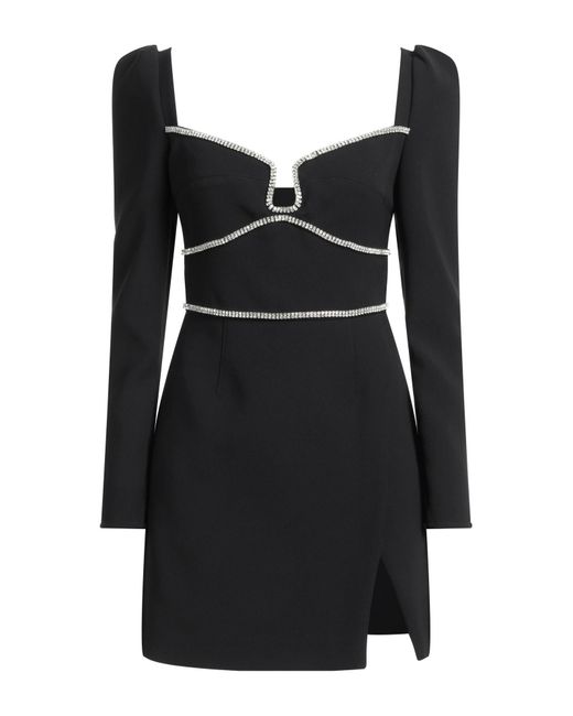 Self-Portrait Black Mini-Kleid