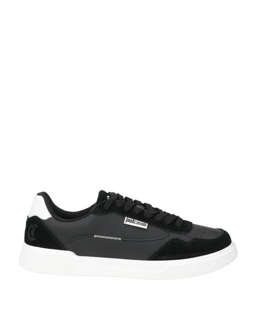 Just Cavalli Black Sneakers Leather for men