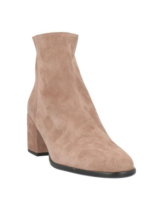 Status Brown Ankle Boots Leather
