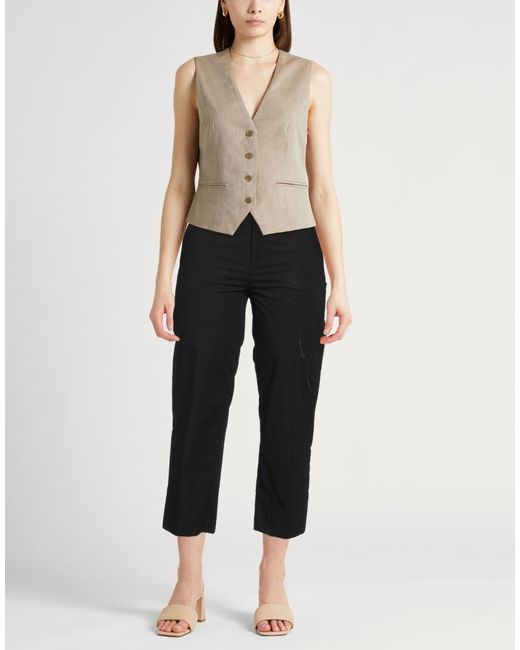 .., merci italia Black Pants Cotton, Elastane