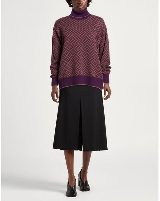 Drumohr Purple Turtleneck