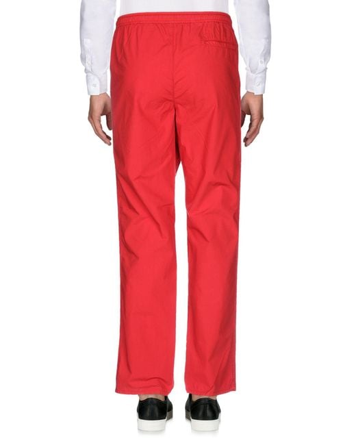 red casual pants