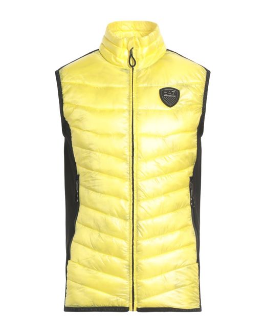 EA7 Yellow Gilet for men