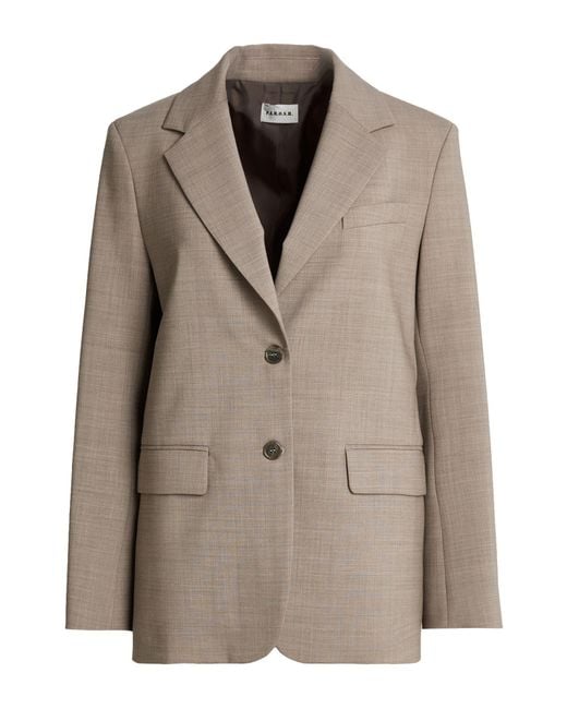 P.A.R.O.S.H. Brown Blazer Virgin Wool, Elastane