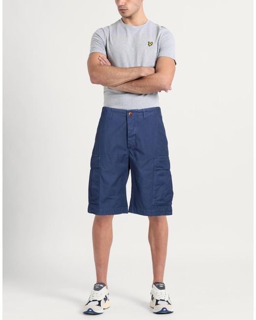 Tela Genova Blue Shorts & Bermuda Shorts Cotton for men
