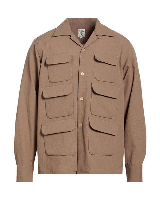 South2 West8 Brown Shirts for men