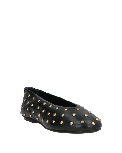 Sergio Rossi Black Ballet Flats Leather