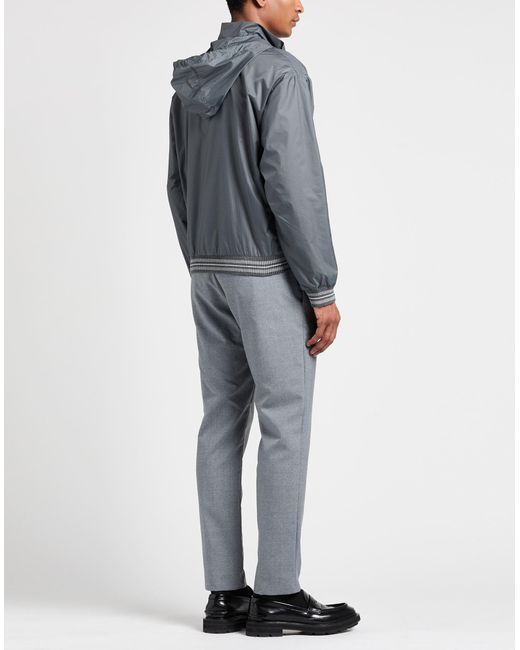Thom Browne Gray Jacket Polyamide, Cotton, Elastane for men