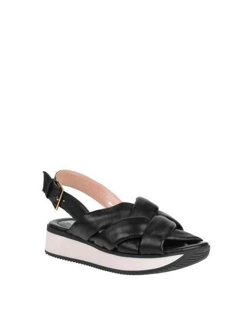 Pollini Black Sandals