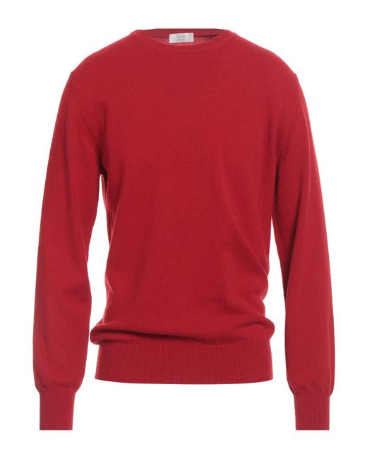 TERRAE CASHMERE Red Sweater for men