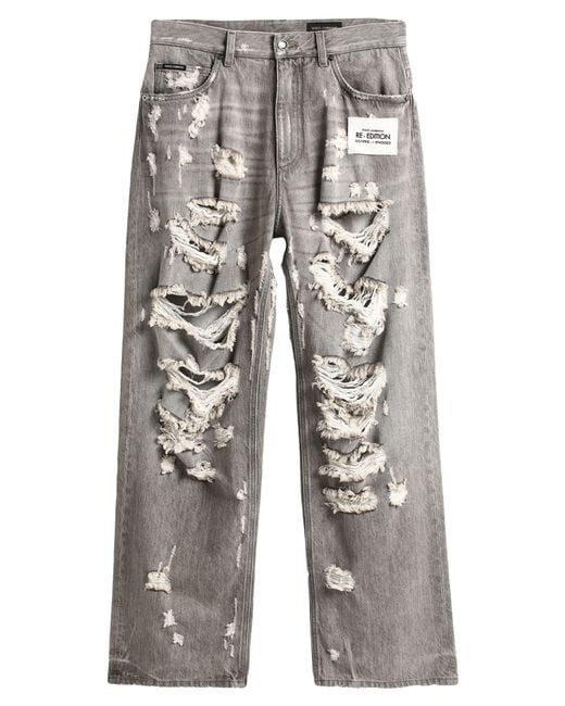 Dolce & Gabbana Gray Jeans for men