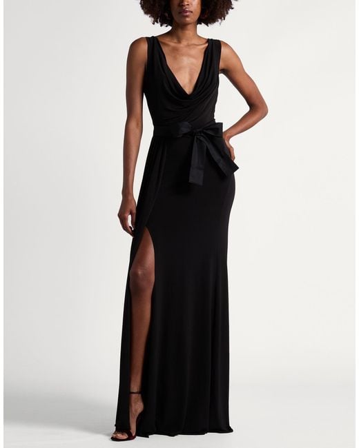 MVP WARDROBE Black Maxi Dress Polyester, Elastane