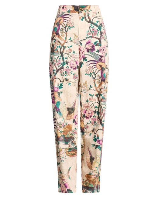 Roberto Cavalli Natural Pants Cotton, Elastane