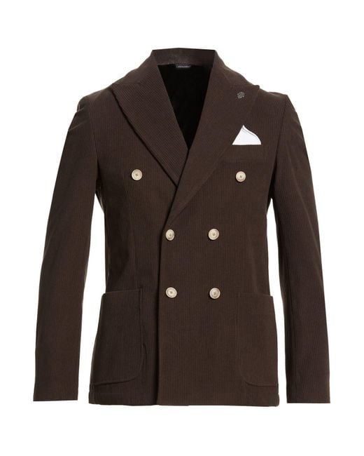 Daniele Alessandrini Brown Blazer for men