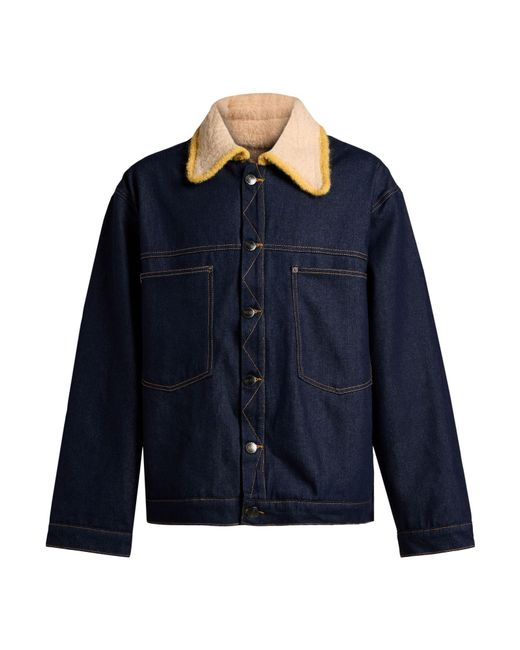 Charles Jeffrey Blue Denim Outerwear Cotton for men