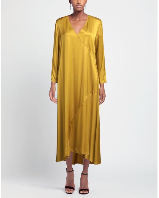 Pomandère Yellow Midi Dress