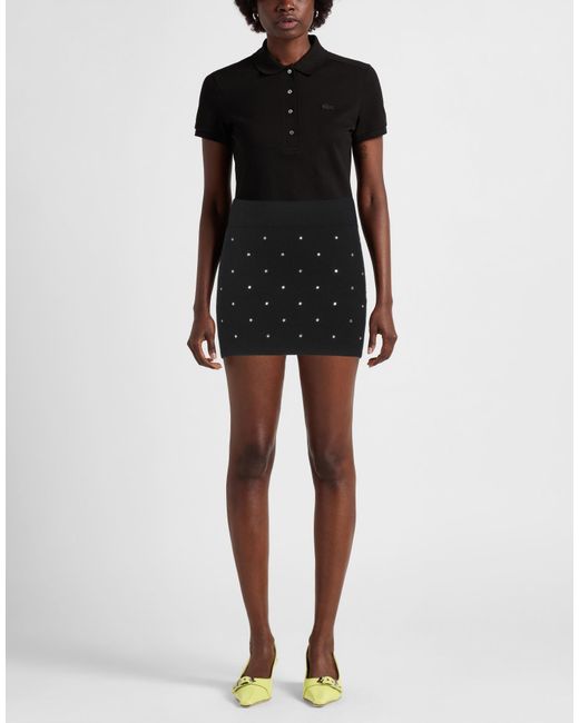 Zadig & Voltaire Black Mini Skirt Merino Wool, Polyamide, Elastane