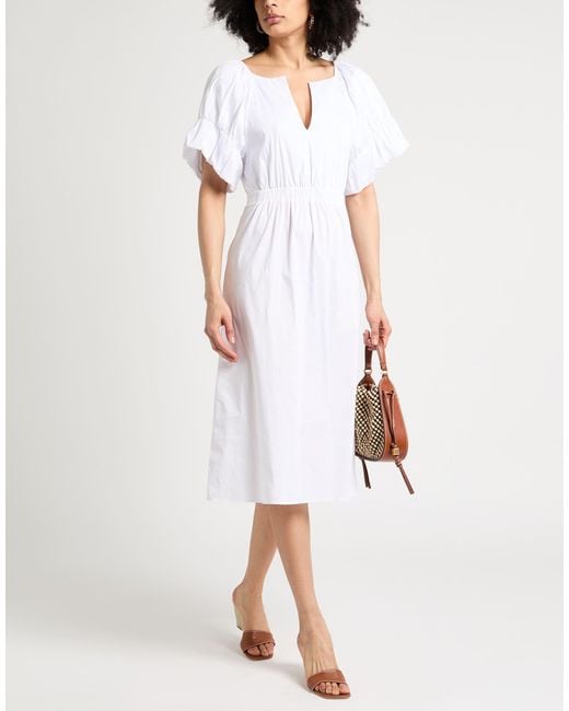 Patrizia Pepe White Midi Dress